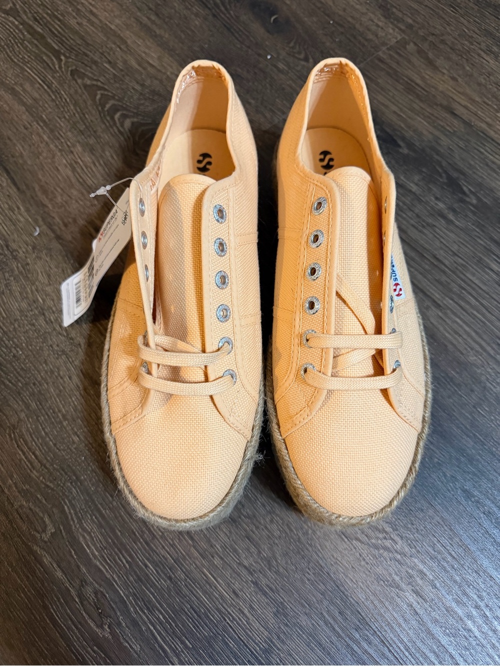 Superga 2790 Peach Canvas Espadrille Sneakers